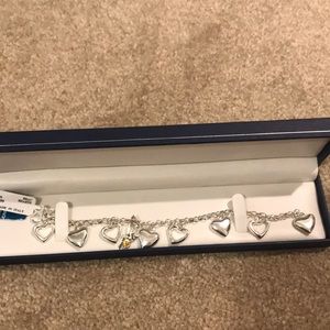 Sterling silver Tinkerbell Topaz Charm Bracelet